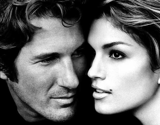 X files: Ricard Gere & Cindy Crawford