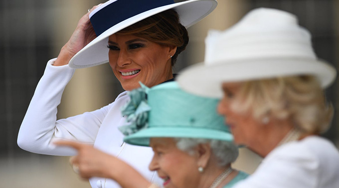 La visita de la familia Trump a el Reino Unido