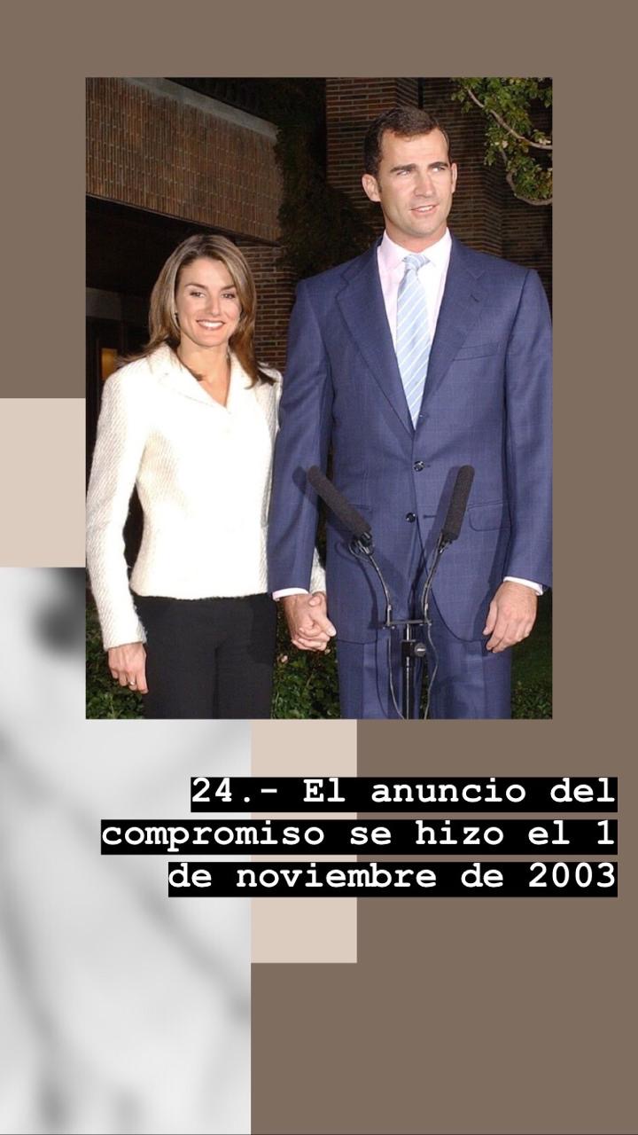 El rey Felipe de España anuncia su compromiso con Letizia Ortiz.