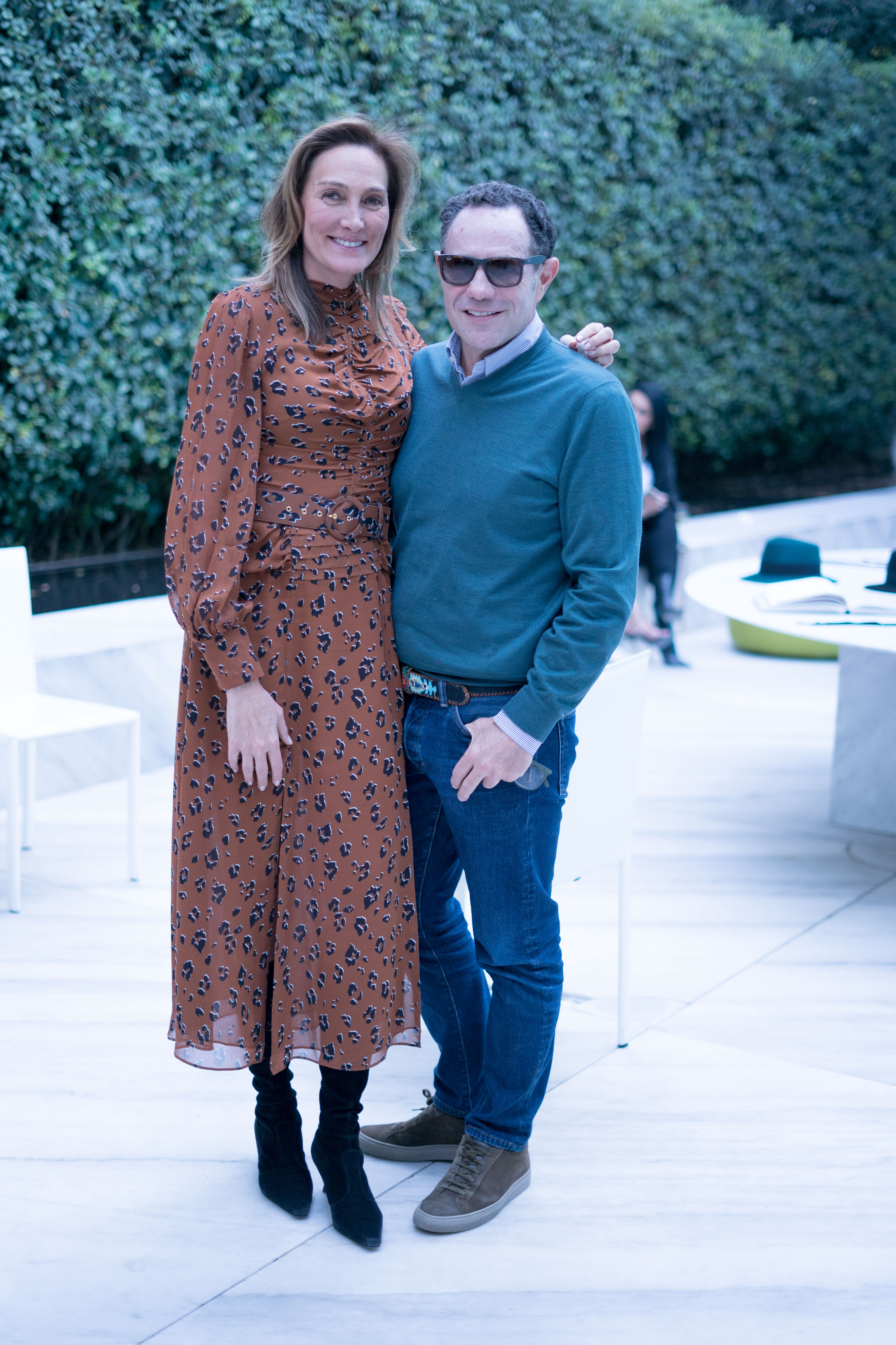 Alejandra Alemán, Alejandra Alemán, fundadora de Niños en alegría, y Sergio Berger.
