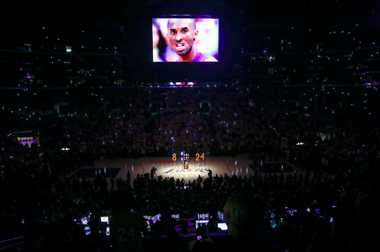 El emotivo tributo de los Lakers a Kobe Bryant