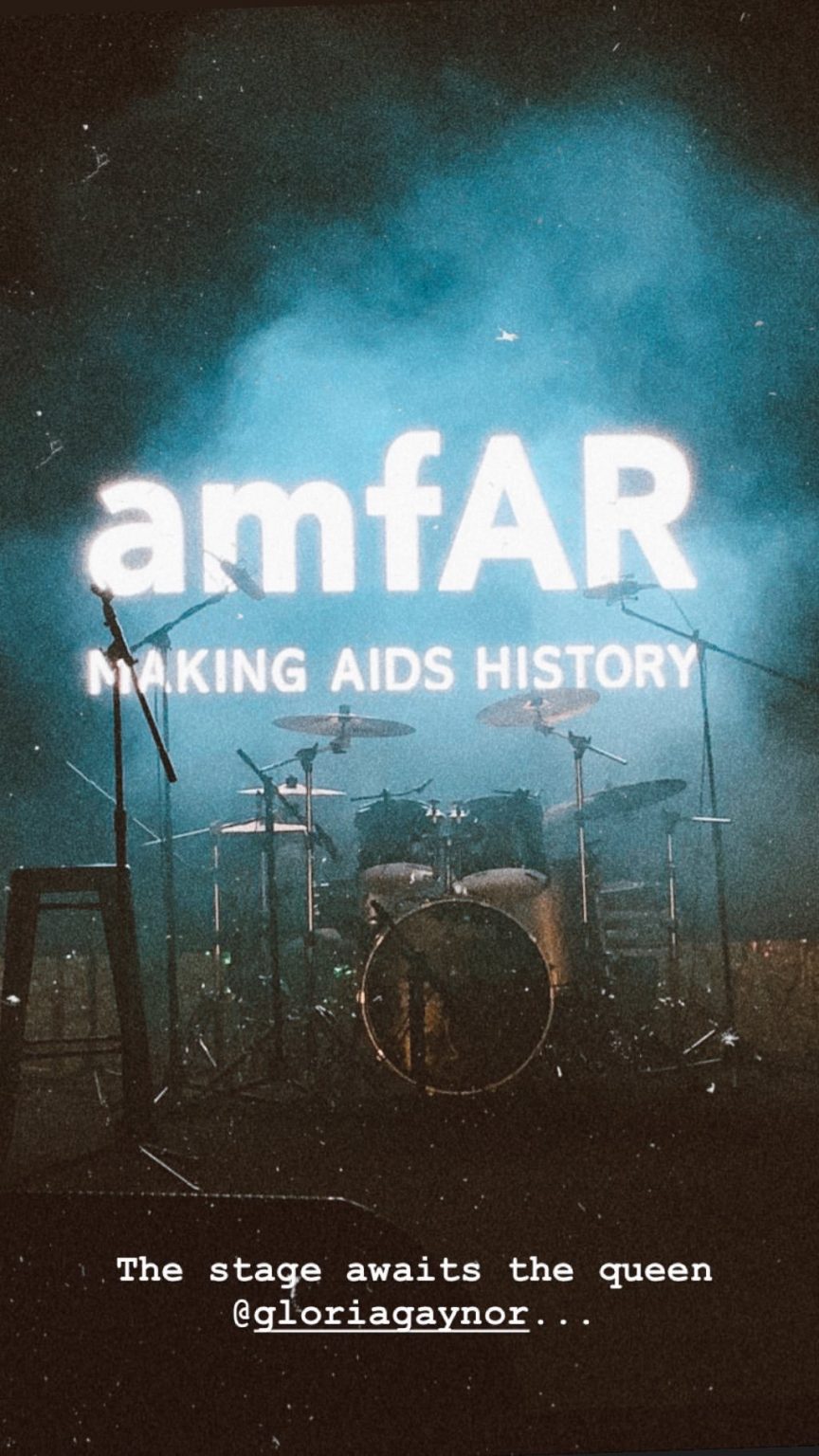 Gloria Gaynor estuvo en la Gala amfAR 2020 en México.