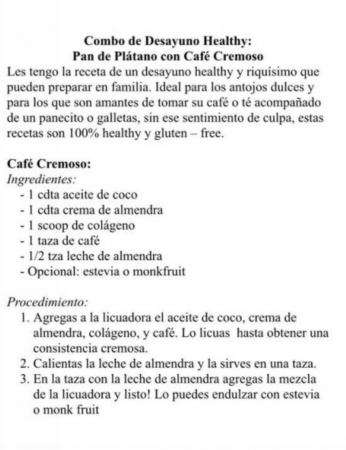 receta para café cremoso