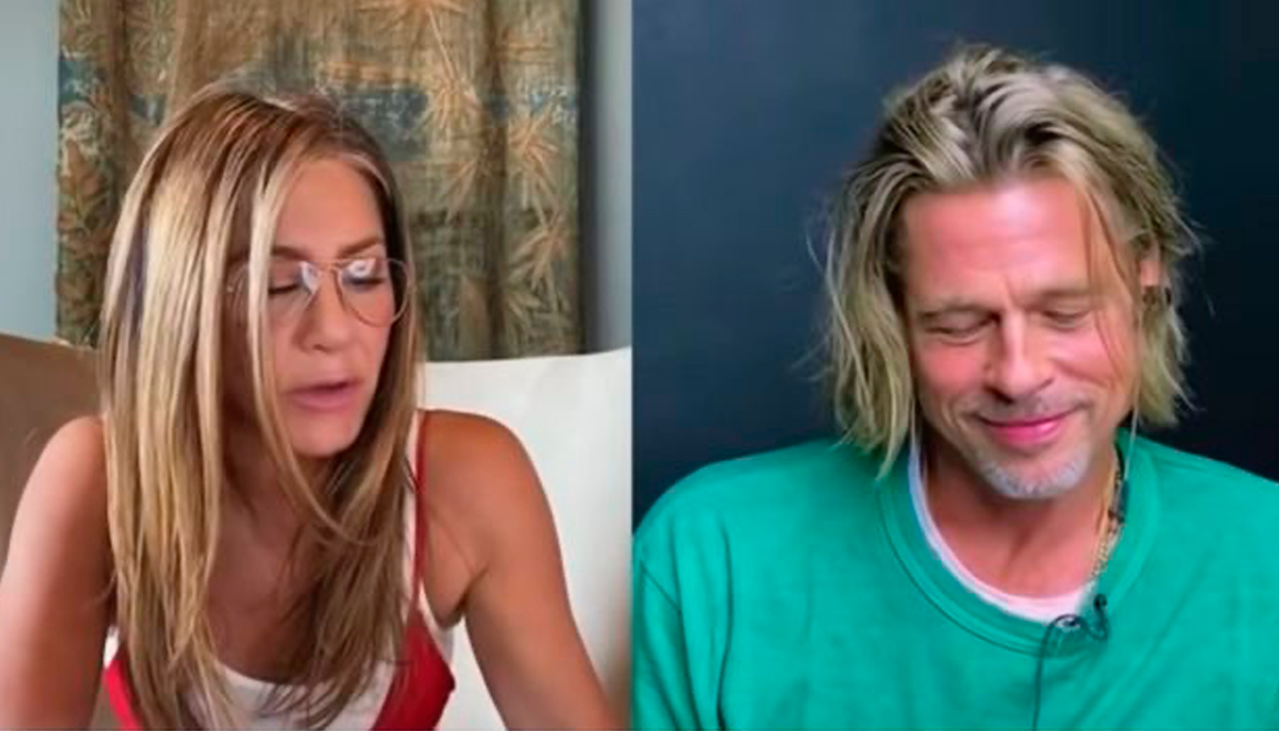 ¿Jen y Brad coqueteando en su reencuentro?
