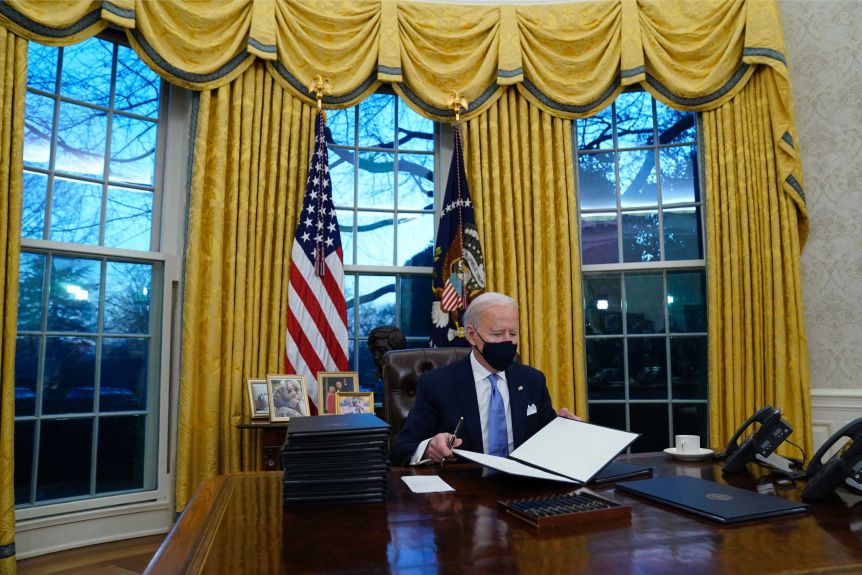 Joe Biden en la Casa Blanca.