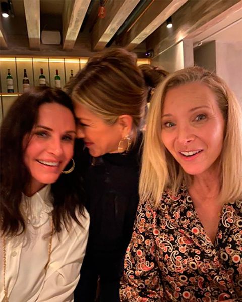 Courteney, Jennifer y Lisa, actrices de la serie Friends