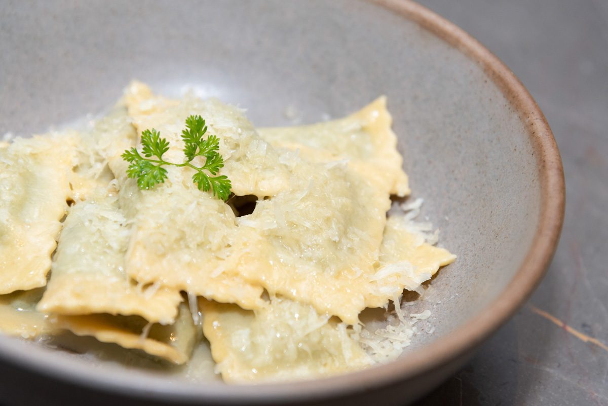 Ravioli di spinacie ricotta Ravioli relleno de espinacas y ricotta