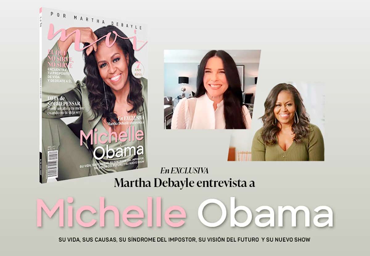 Michelle Obama en entrevista con Martha Debayle para revista Moi.