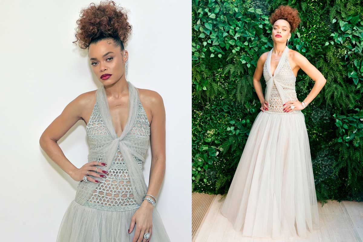 Andra Day vestido Golden Globe 2021
