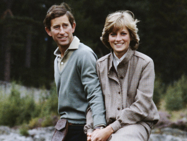 el príncipe Carlos y la princesa Diana