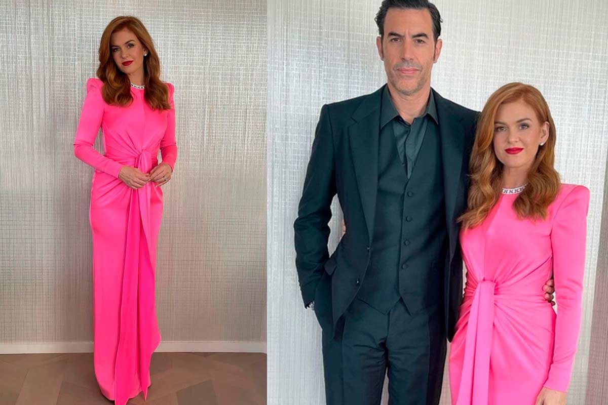 Isla Fisher vestido Golden Globes 2021