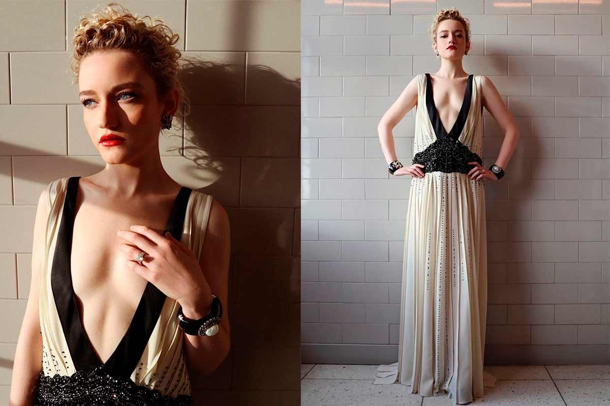 Julia Garner vestido Golden Globes 2021