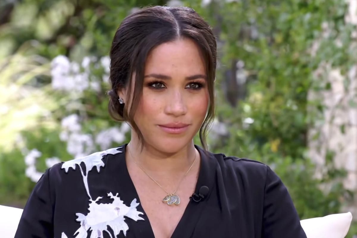 Meghan Markle en entrevista con Oprah Winfrey.