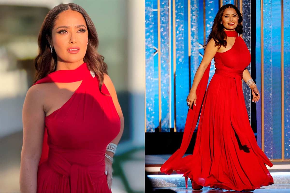 Salma Hayek vestido Golden Globes 2021