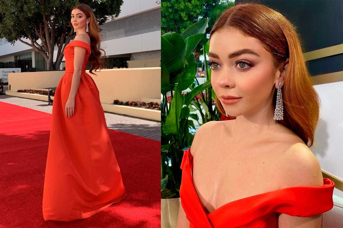 Sarah Hyland vestido Golden Globes 2021