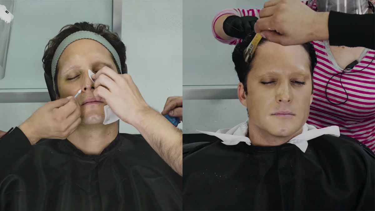 Diego Boneta en su transformación en Luis Miguel