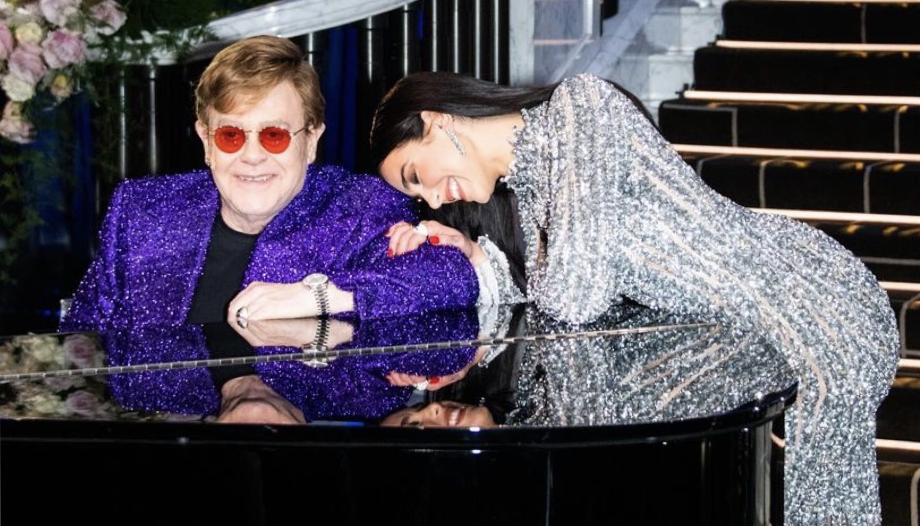 Así fue el increíble show de Dua Lipa en la fiesta de Elton John tras los Oscar
