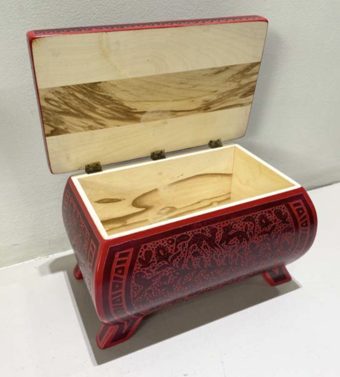 CAJA MARRANITO LACA RAYADA