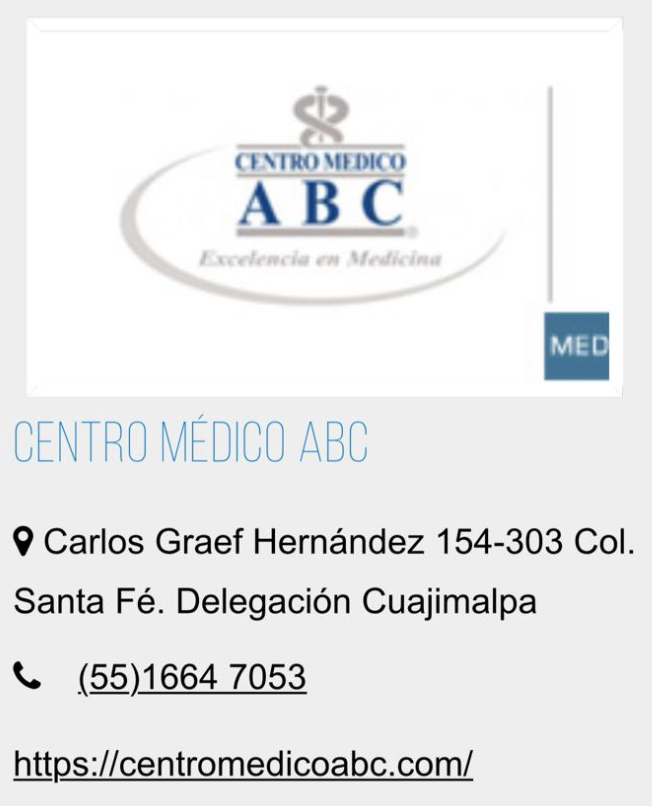 Hospital ABC clínica de belleza.