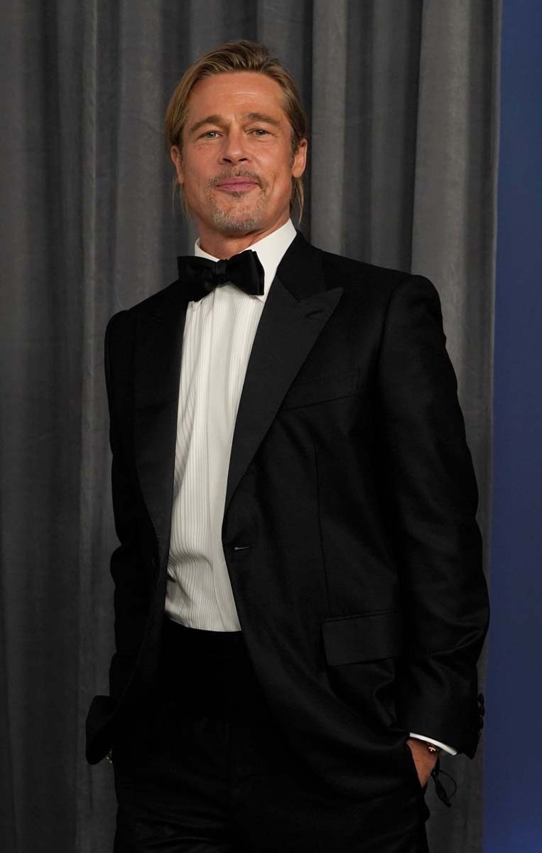 Brad Pitt en los Oscar 2021.
