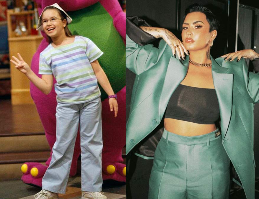 Demi Lovato cuando era niña.