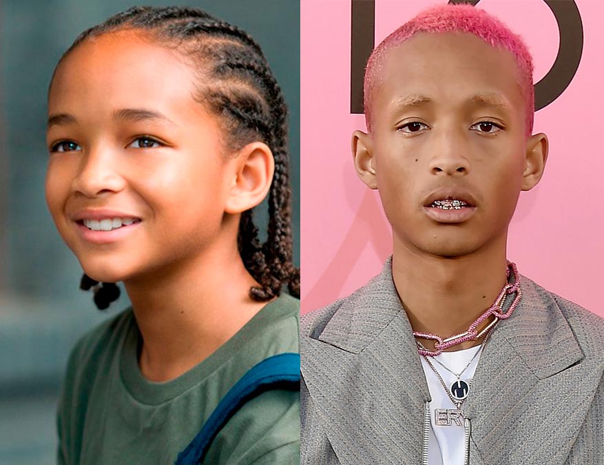 Jaden Smith cuando era niño.