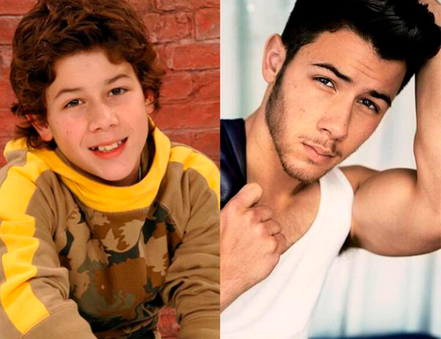 Nick Jonas cuando era niño.