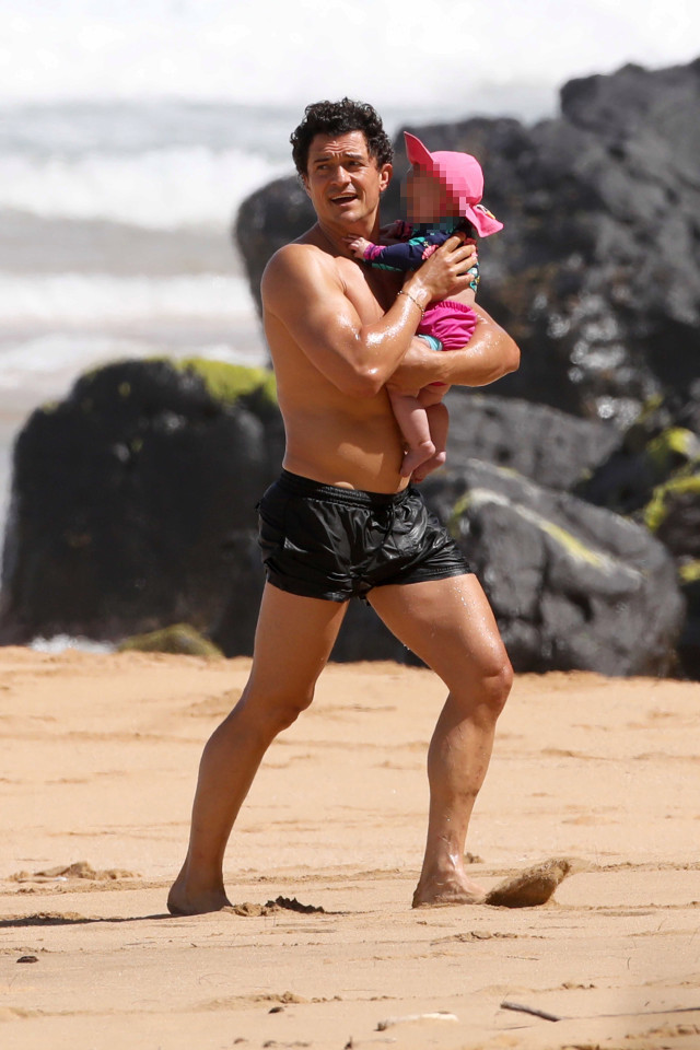 Orlando Bloom y su hija Daisy Dove