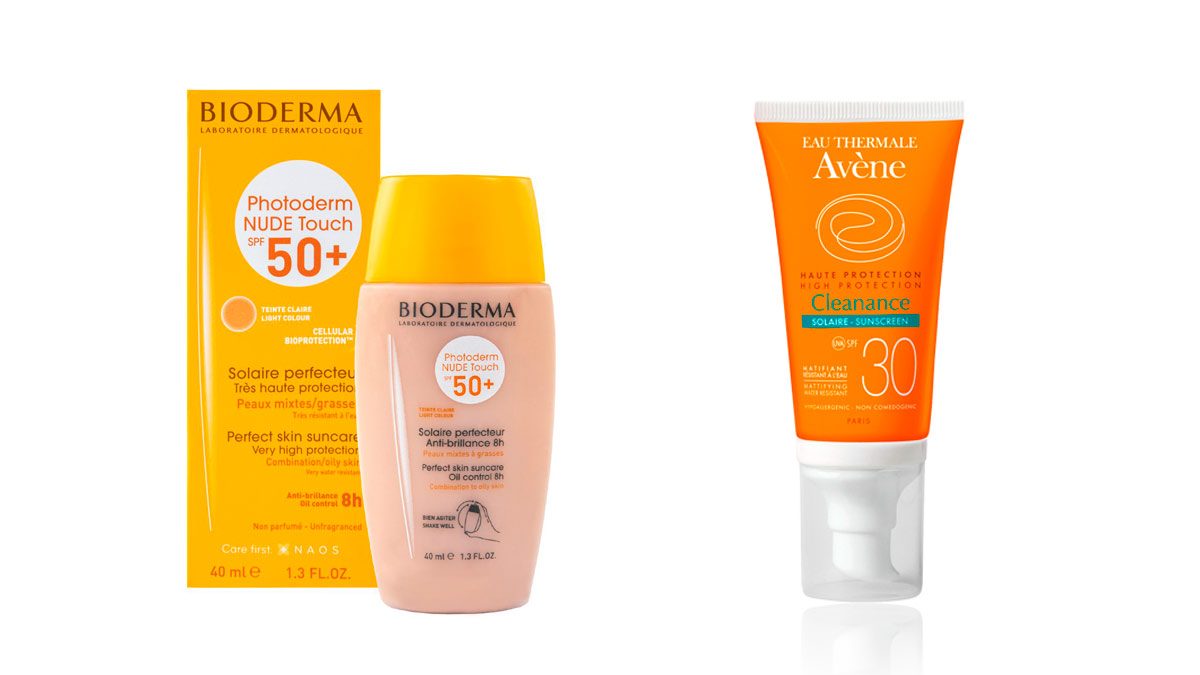 Protectores solares para proteger el rostro cuando vas a la playa.