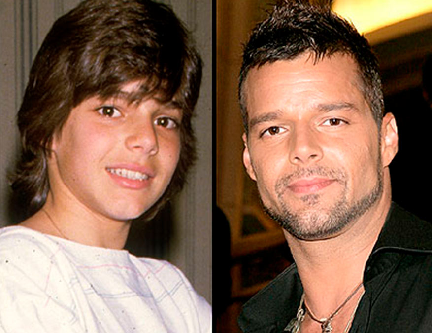 Ricky Martin cuando era niño.