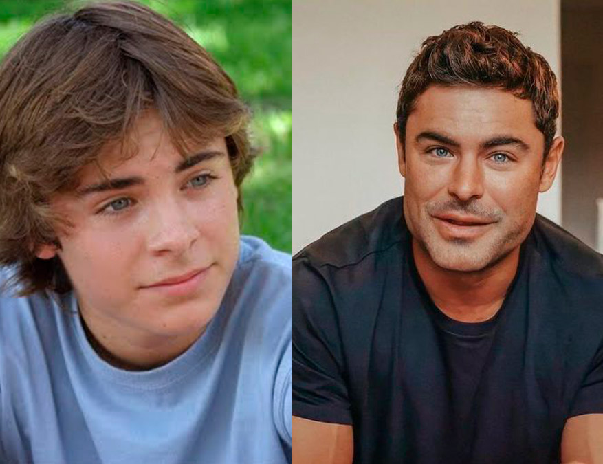 Zac Efron cuando era niño.
