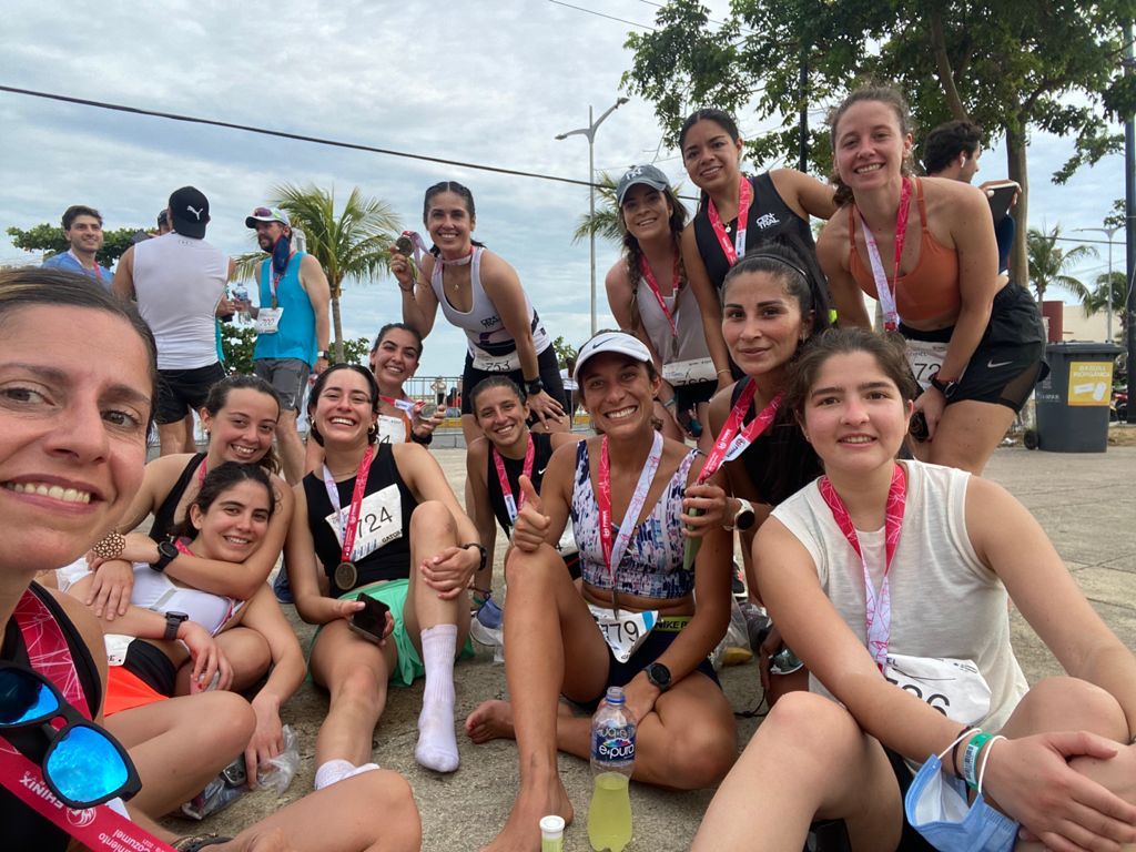 Paulina Espinosa medio maratón en Cozumel
