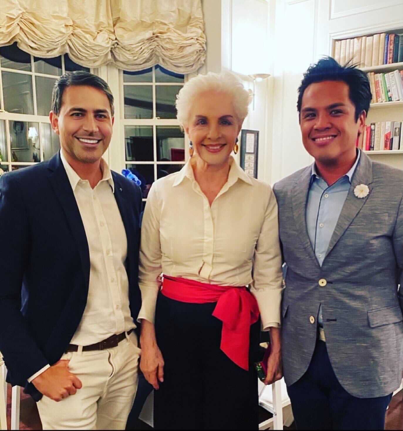 Gabriel Rivera-Barraza, Carolina Herrera y PJ  Pascual