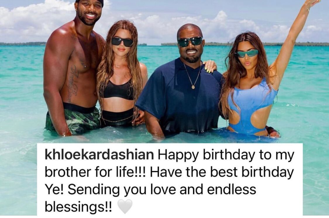 Khloé felicita a Kanye por su cumpleaños