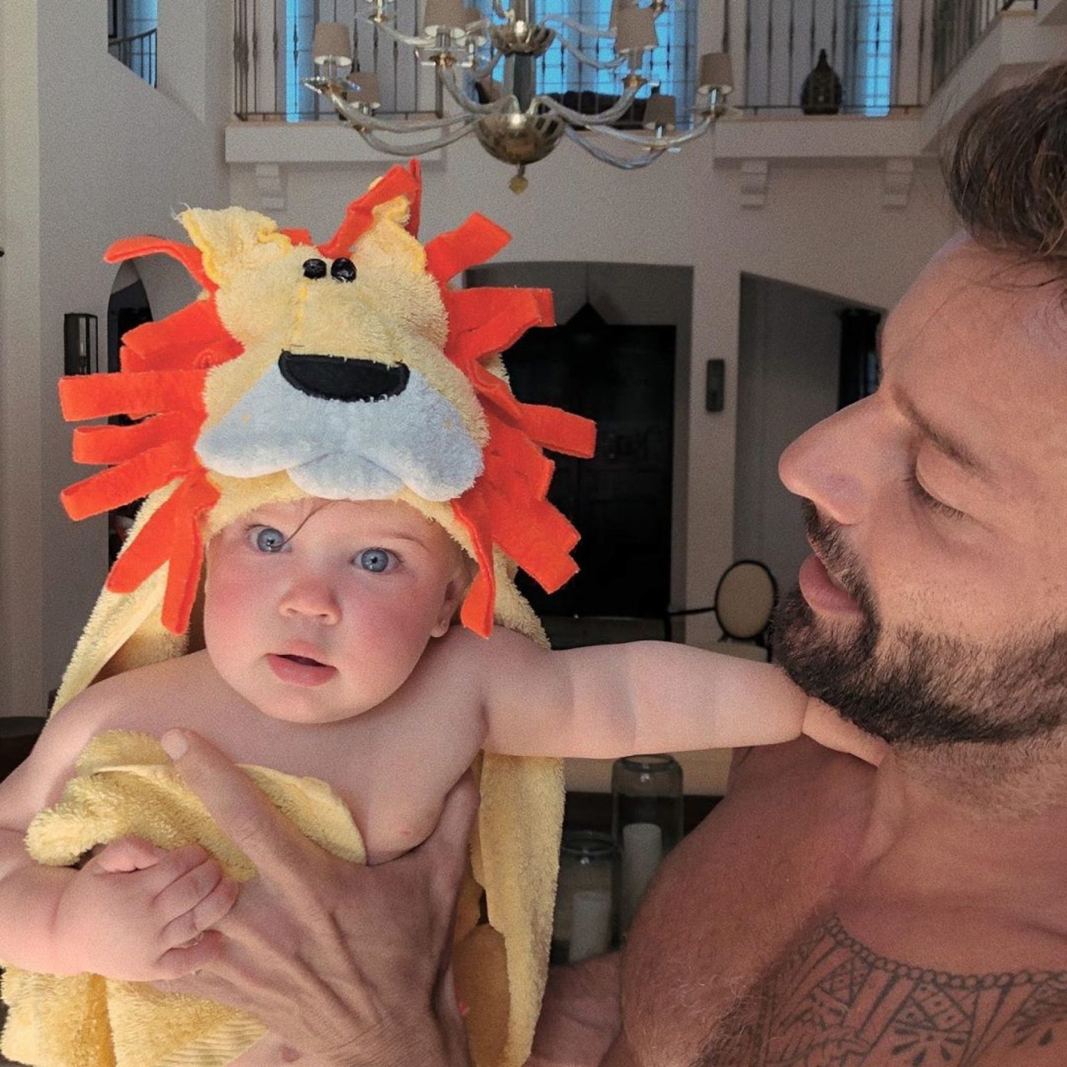 Ricky Martin y su hija Lucia