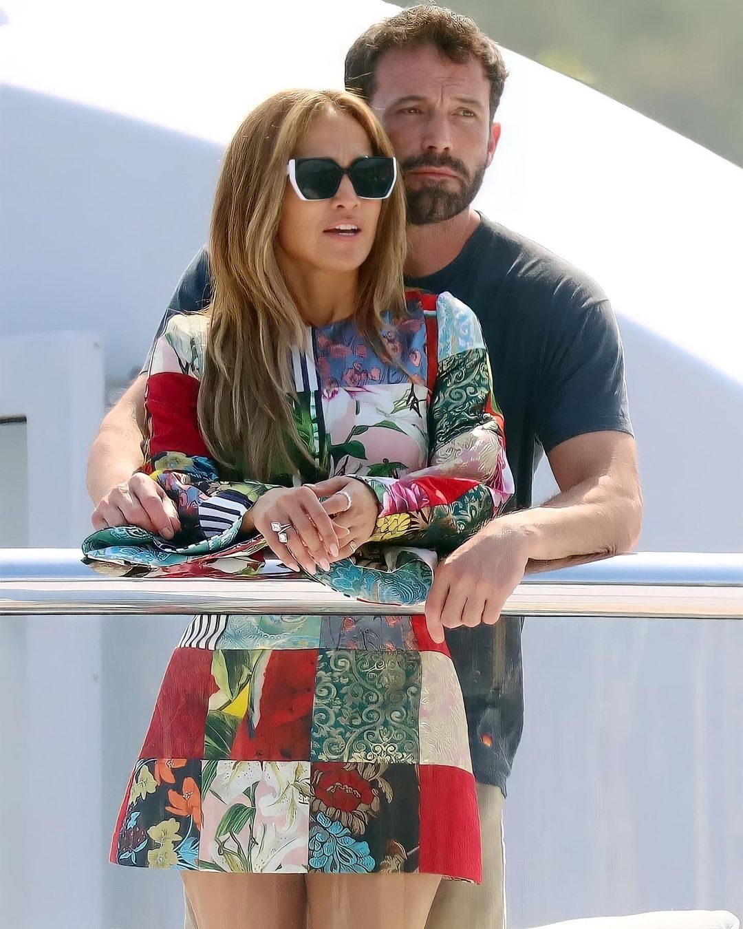 Ben Affleck y J.Lo vacacionan en el Mediterráneo