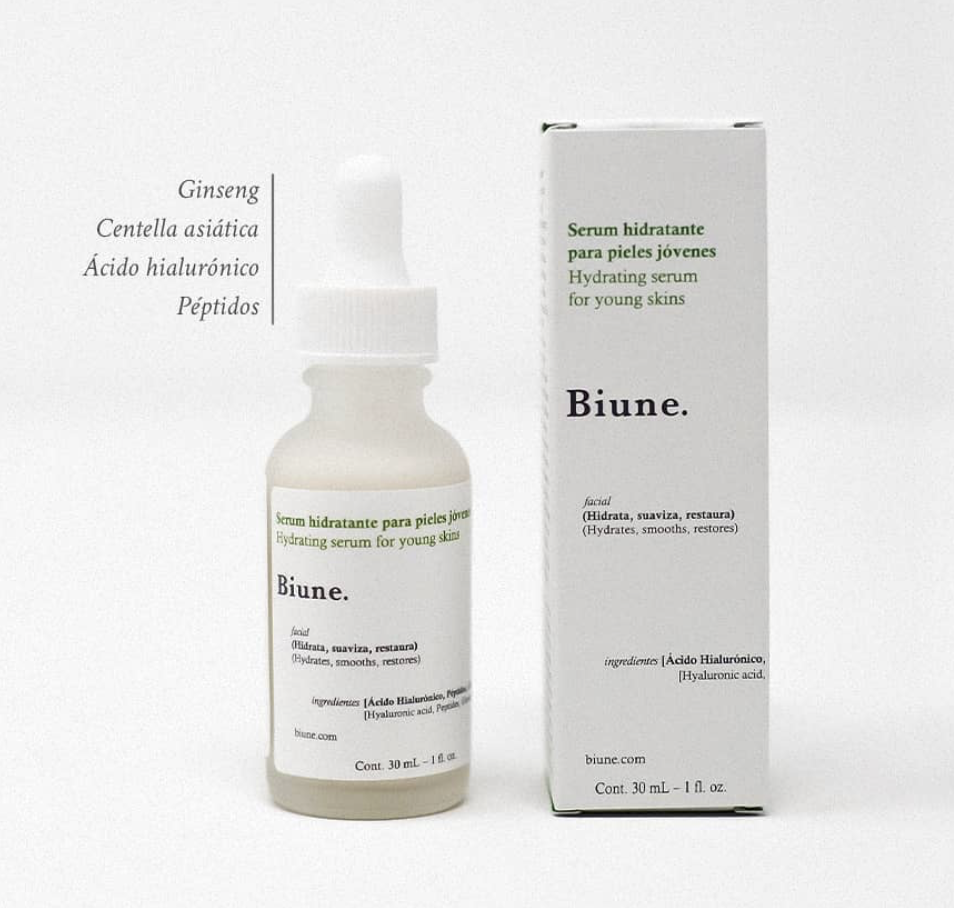 Serum hidratante, Biune.
