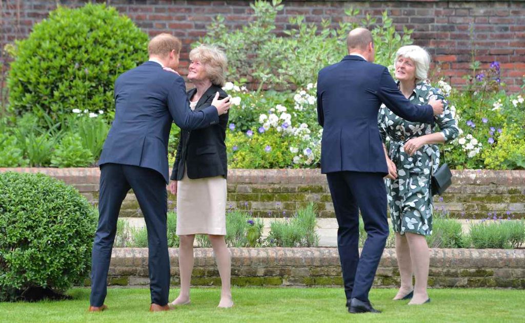 William y Harry en la develación de la estatua de su madre Lady Di