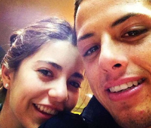 Chicharito Hernández y Lety Sahagún