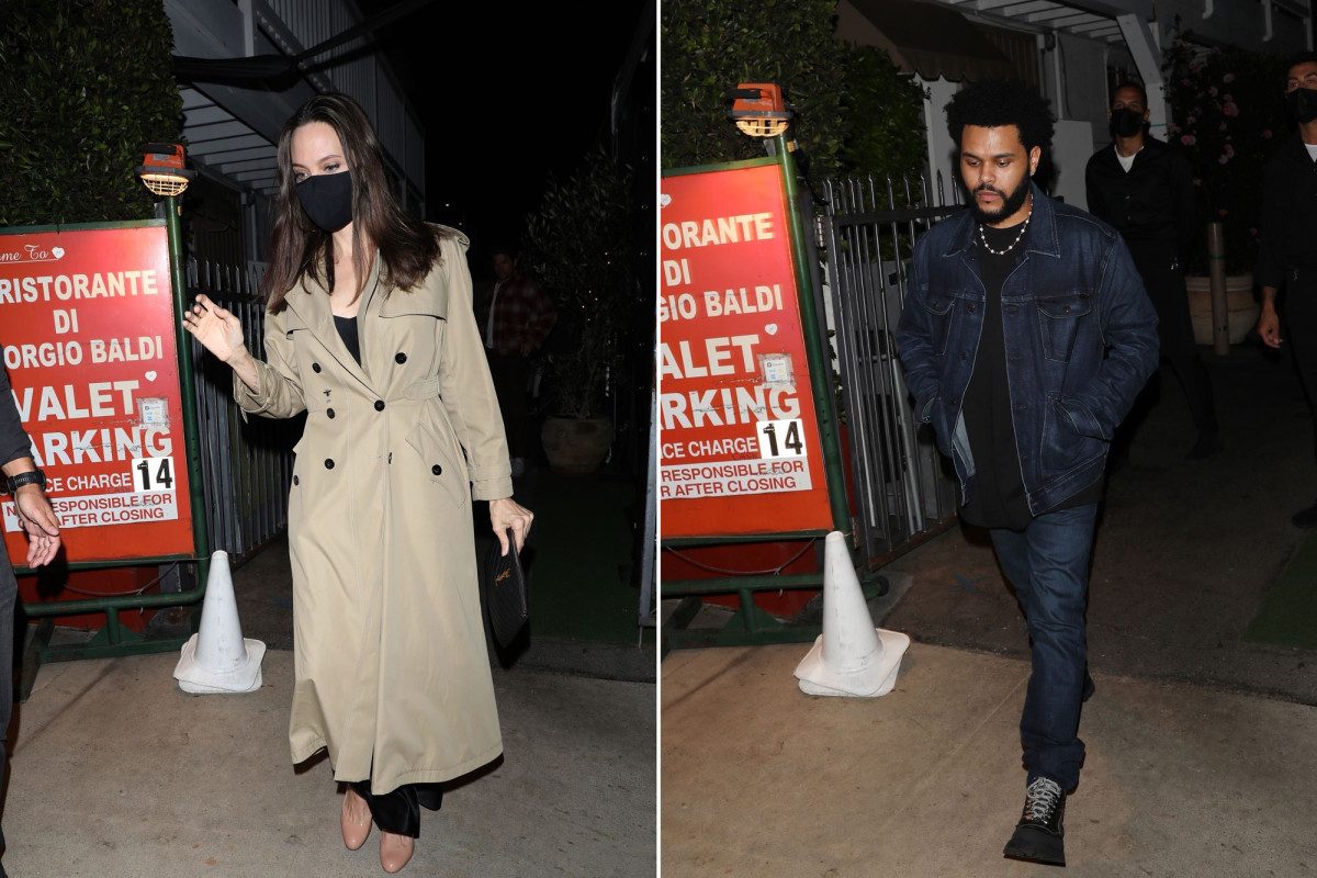 Angelina Jolie y The Weeknd fueron vistos en Santa Mónica, California en 2021. Su relación fue meramente amistosa y jamás se comprobó un romance entre ambos. 