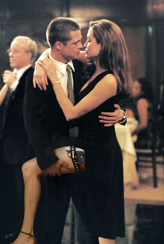 Brad Pitt y Angelina Jolie en Mr & Mrs Smith
