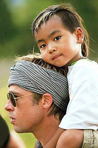 Brad Pitt y Maddox Jolie-Pitt
