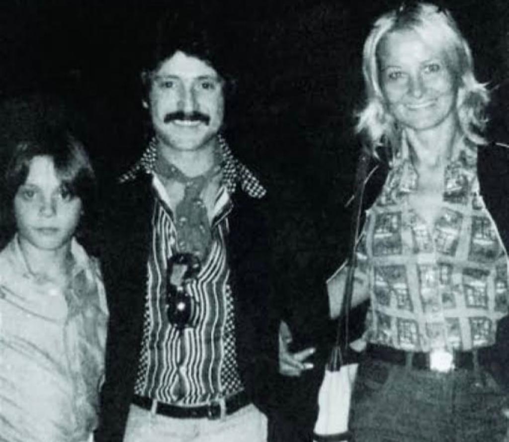 Marcela Basteri con Luisito Rey y Luis Miguel