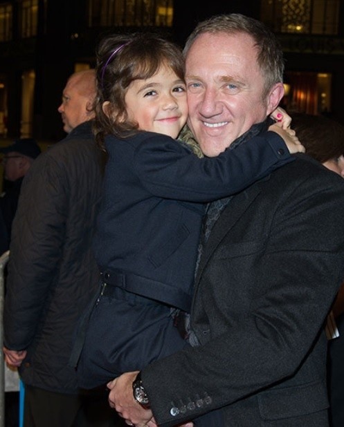 Valentina y su padre François-Henri Pinault