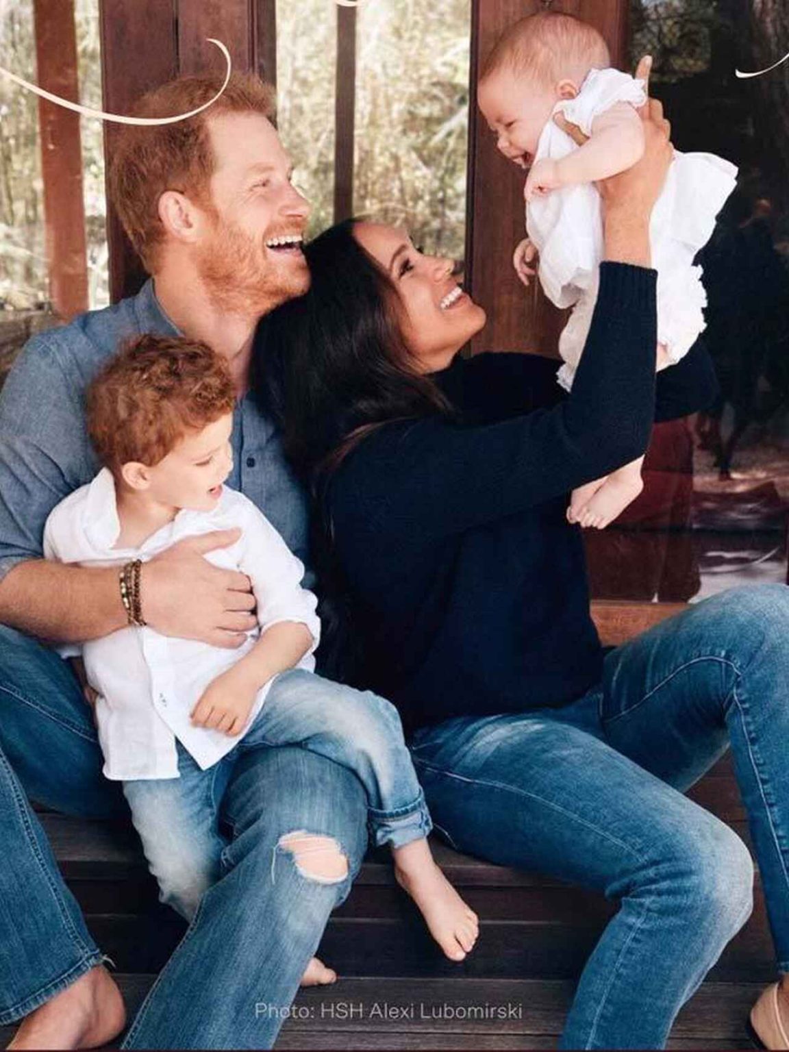 La postal Navideña 2021 de la familia Sussex