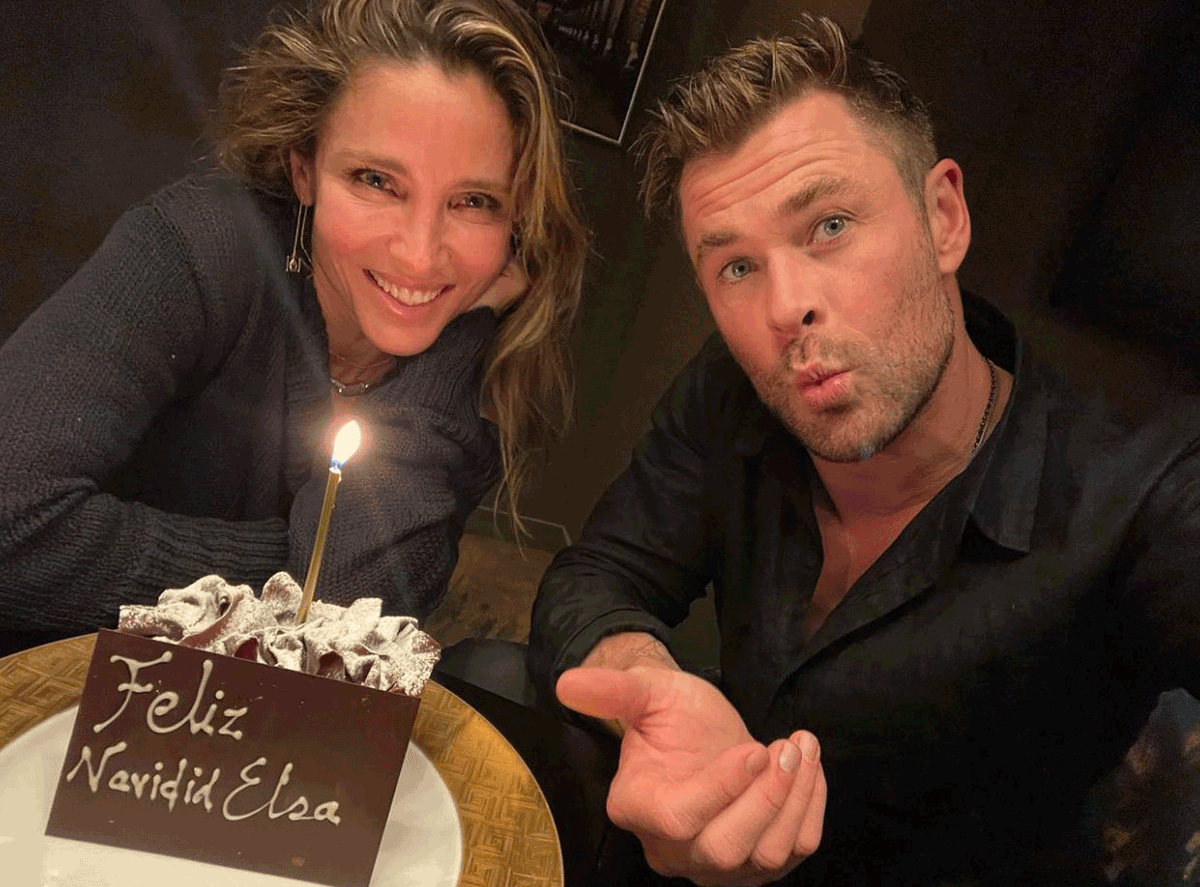 Elsa Pataky y Chris.