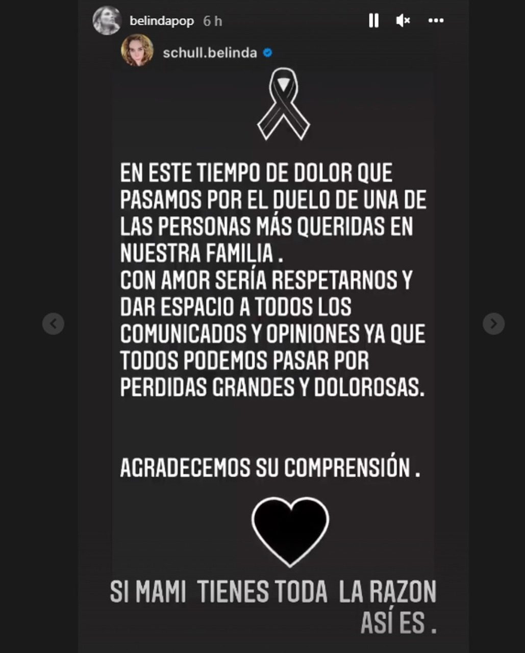 Belinda comparte mensaje tras ruptura con Nodal. 