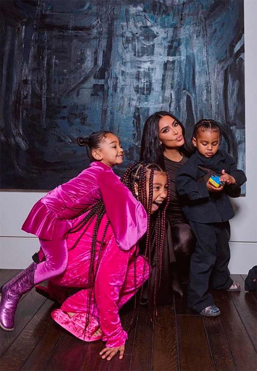 Kim Kardashian e hijos