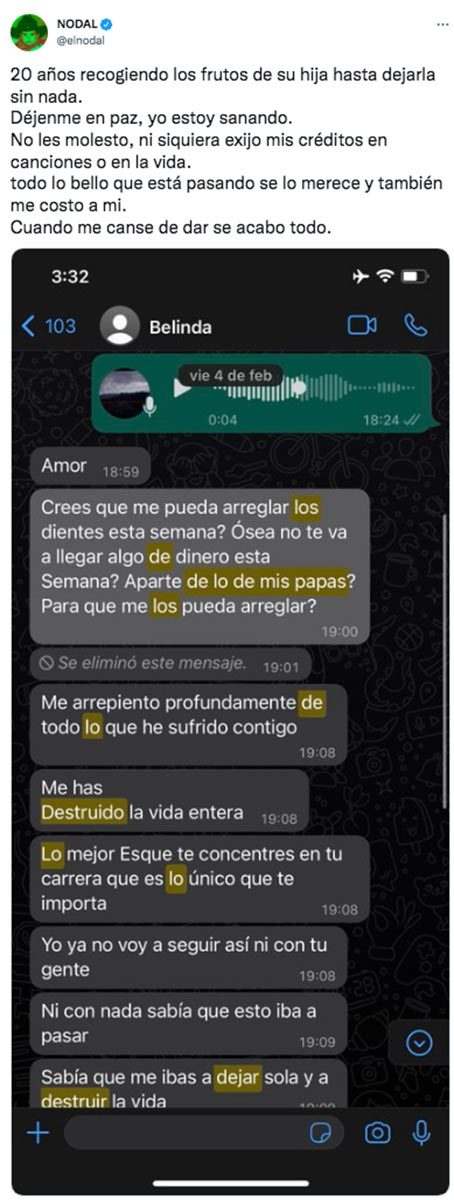 Christian Nodal exhibe su truene con Belinda en redes