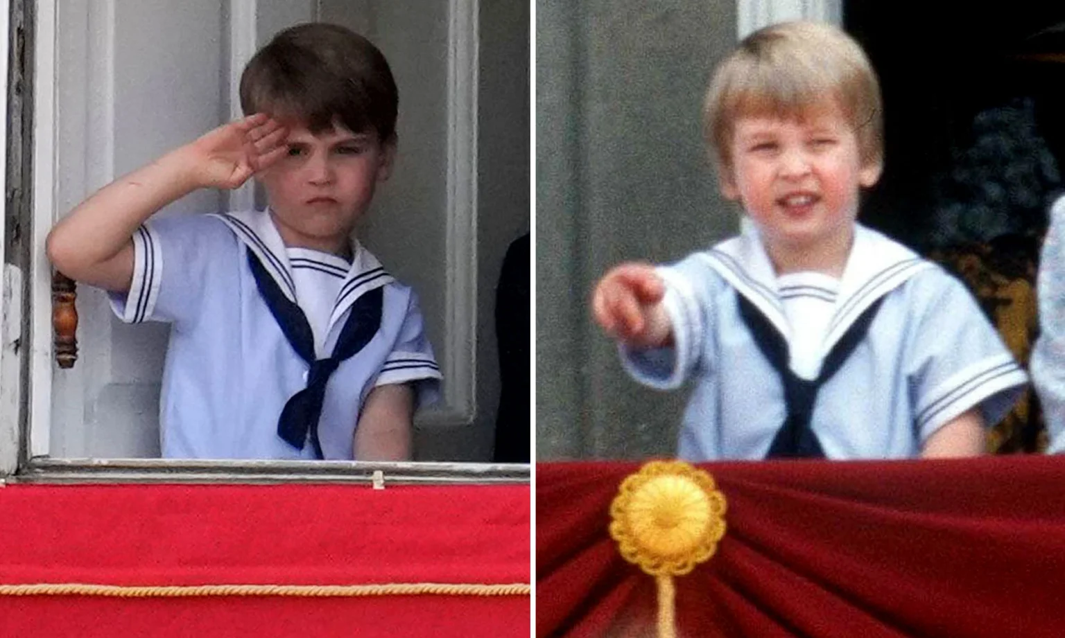 Prince Louis and Prince William